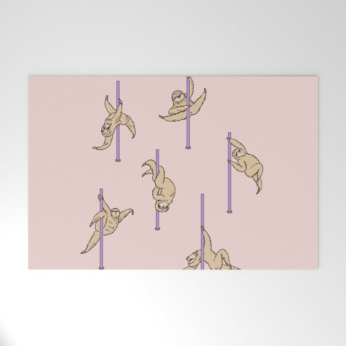 Sloths Pole Dancing Club Welcome Mat Gallery Image 1