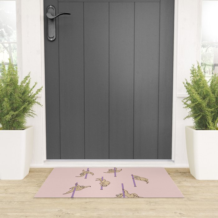 Sloths Pole Dancing Club Welcome Mat Gallery Image 3