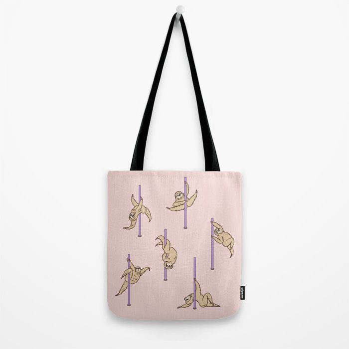 Sloths Pole Dancing Club Tote Bag Gallery Image 2