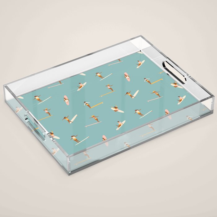 Surf girls Acrylic Tray Gallery Image 1