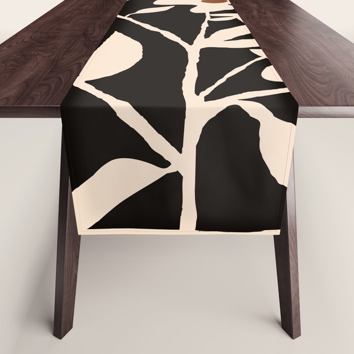 Abstract Minimal Flowers 29 Table Runner Gallery Image 1