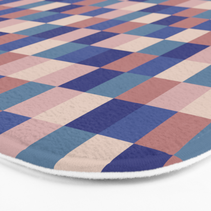 Bold Colorful Checks Pattern - Small XV Bath Mat Gallery Image 3