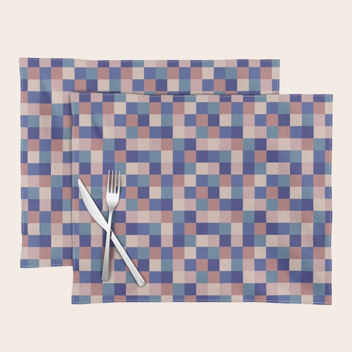 Bold Colorful Checks Pattern - Small XV Placemat Gallery Image 1