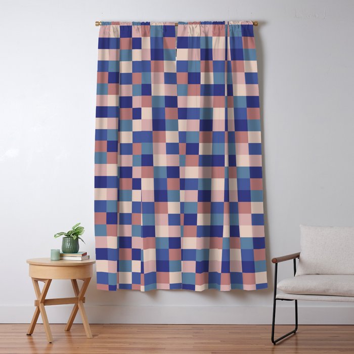 Bold Colorful Checks Pattern - Small XV Window Curtain Gallery Image 5