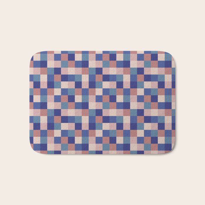 Bold Colorful Checks Pattern - Small XV Bath Mat Gallery Image 1