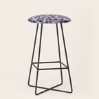 Bold Colorful Checks Pattern - Small XV Stool Gallery Image 1