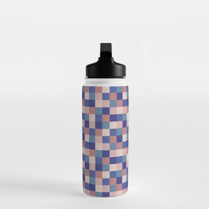 Bold Colorful Checks Pattern - Small XV Water Bottle Gallery Image 3