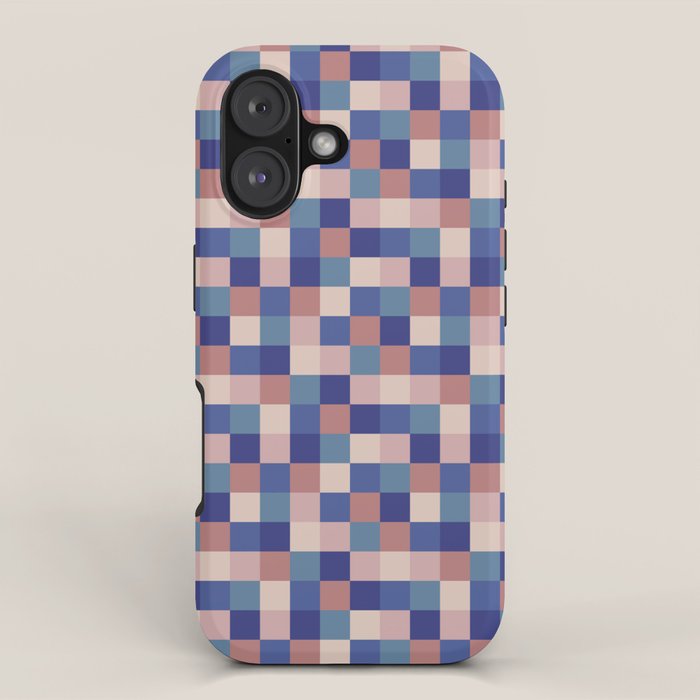Bold Colorful Checks Pattern - Small XV iPhone Case Gallery Image 1