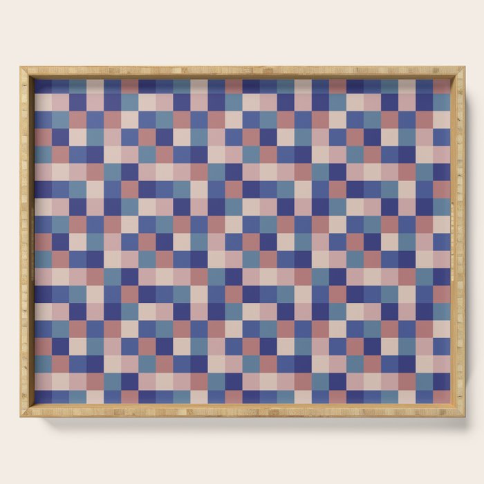 Bold Colorful Checks Pattern - Small XV Serving Tray Gallery Image 1