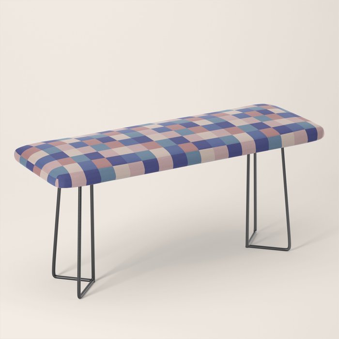 Bold Colorful Checks Pattern - Small XV Bench Gallery Image 1