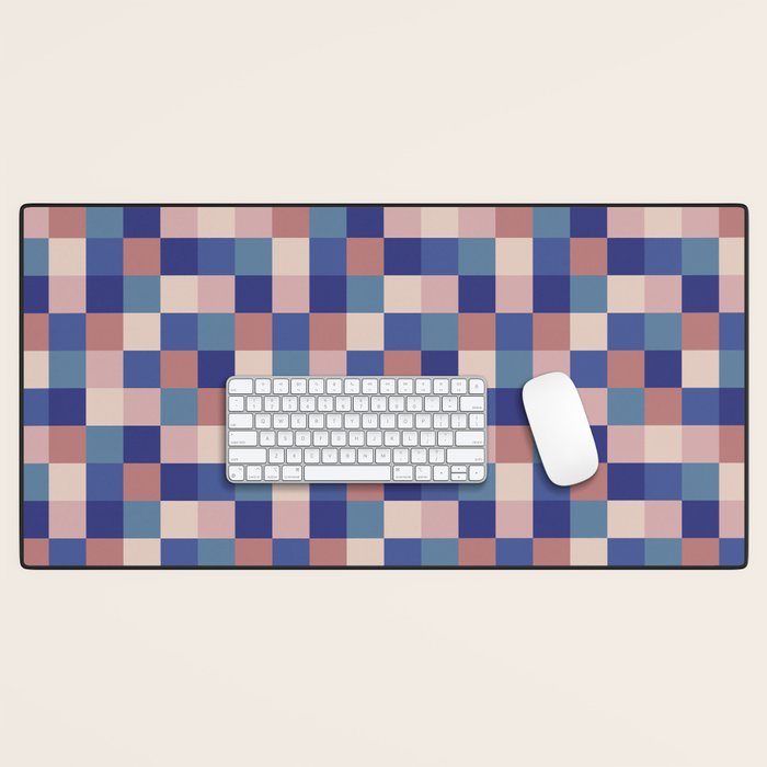 Bold Colorful Checks Pattern - Small XV Desk Mat Gallery Image 1