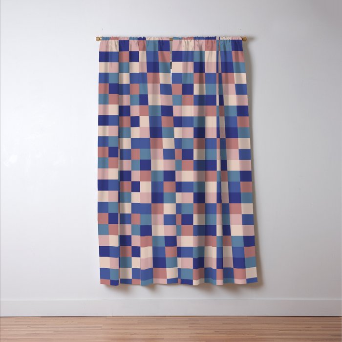 Bold Colorful Checks Pattern - Small XV Window Curtain Gallery Image 3