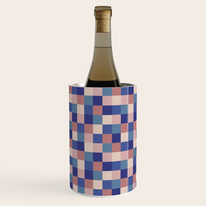 Bold Colorful Checks Pattern - Small XV Wine Chiller Gallery Image 1