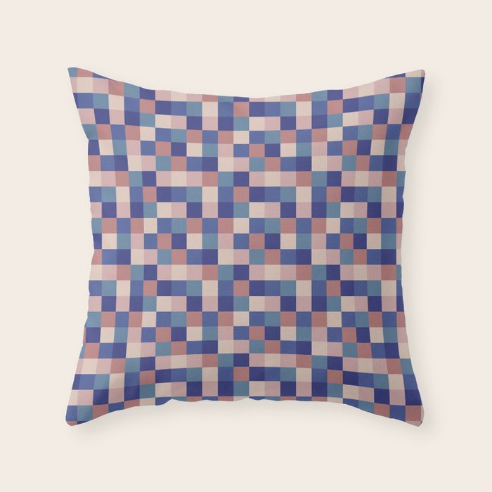 Bold Colorful Checks Pattern - Small XV Throw Pillow Gallery Image 6