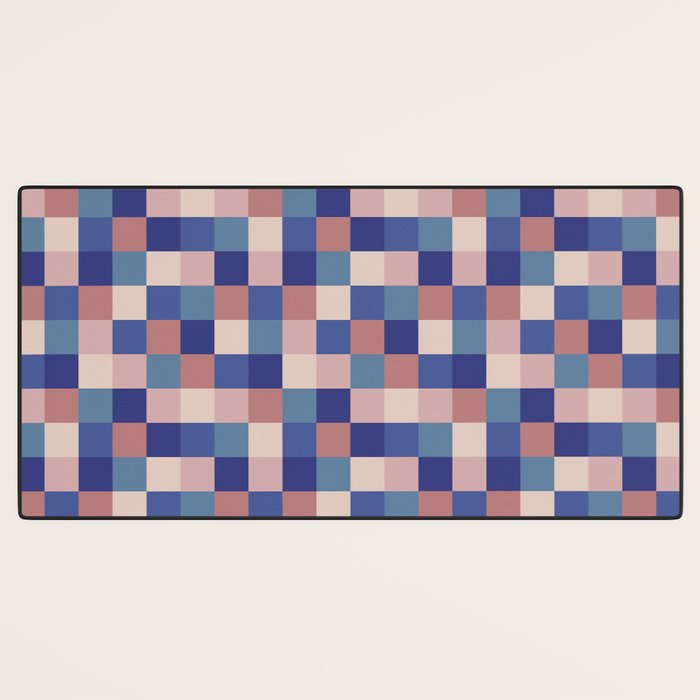 Bold Colorful Checks Pattern - Small XV Desk Mat Gallery Image 3