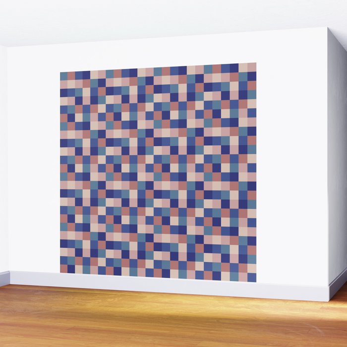 Bold Colorful Checks Pattern - Small XV Wall Mural Gallery Image 2
