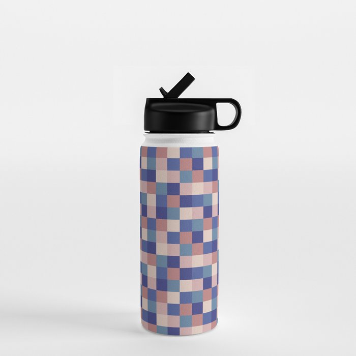 Bold Colorful Checks Pattern - Small XV Water Bottle Gallery Image 1
