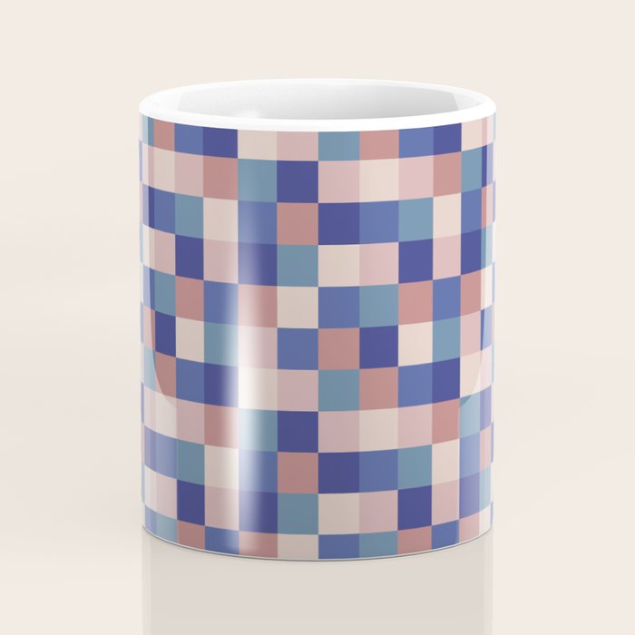 Bold Colorful Checks Pattern - Small XV Coffee Mug Gallery Image 4
