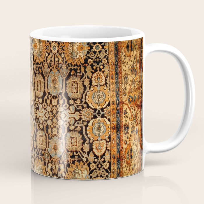 Antique Persian Malayer Rug Print Coffee Mug Gallery Image 1