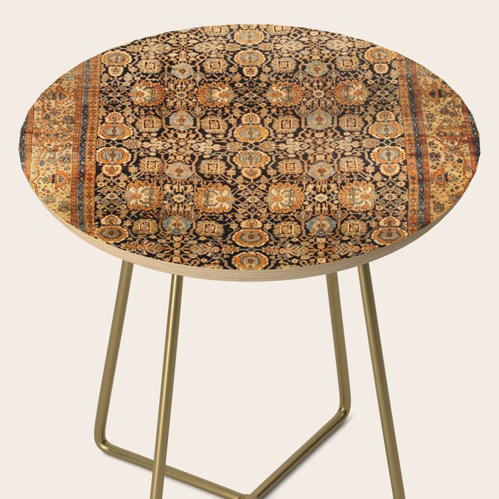 Antique Persian Malayer Rug Print Side Table Gallery Image 2