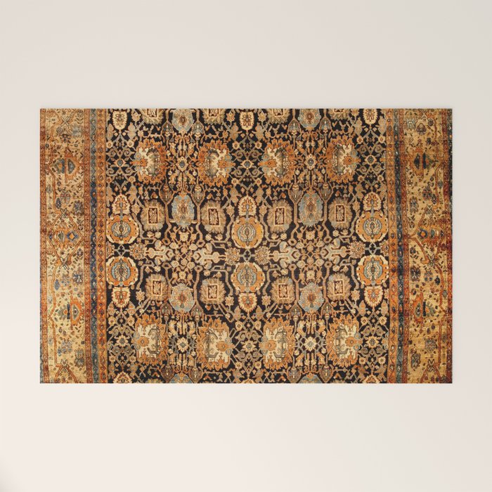 Antique Persian Malayer Rug Print Welcome Mat Gallery Image 1