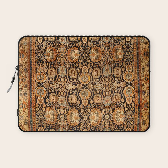 Antique Persian Malayer Rug Print Laptop Sleeve Gallery Image 1