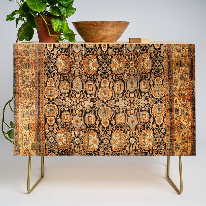 Antique Persian Malayer Rug Print Credenza Gallery Image 1