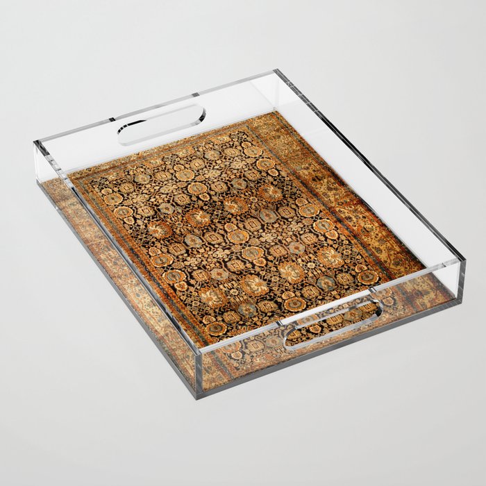 Antique Persian Malayer Rug Print Acrylic Tray Gallery Image 1