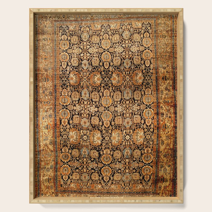 Antique Persian Malayer Rug Print Serving Tray Gallery Image 1