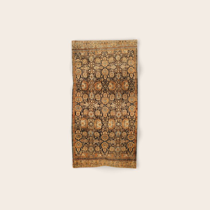 Antique Persian Malayer Rug Print Bath Towel Gallery Image 1