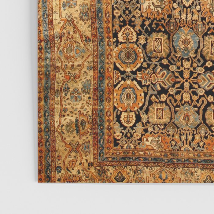 Antique Persian Malayer Rug Print Poster Gallery Image 3