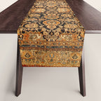 Antique Persian Malayer Rug Print Table Runner Gallery Image 1