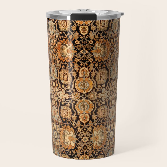 Antique Persian Malayer Rug Print Travel Mug Gallery Image 1