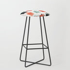 Flask Collection - Red & Turquoise Palette Stool Gallery Image 1