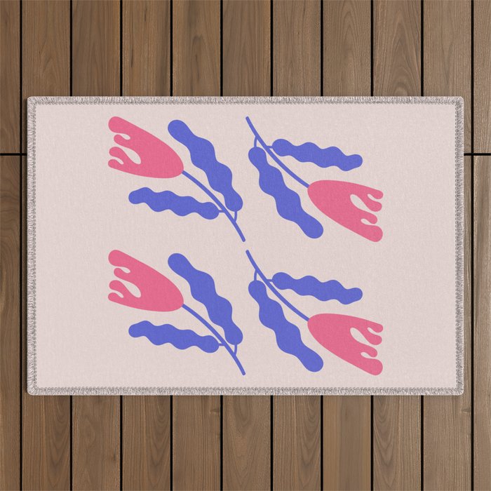 Wavy Flora Outdoor Rug Gallery Image 1
