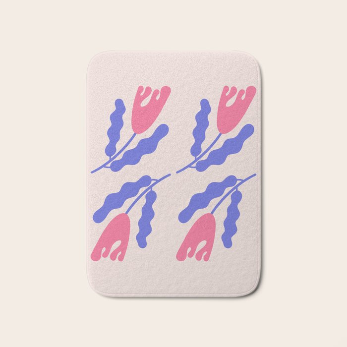 Wavy Flora Bath Mat Gallery Image 1