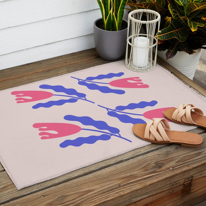 Wavy Flora Outdoor Rug Gallery Image 2