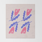 Wavy Flora Throw Blanket Gallery Image 2
