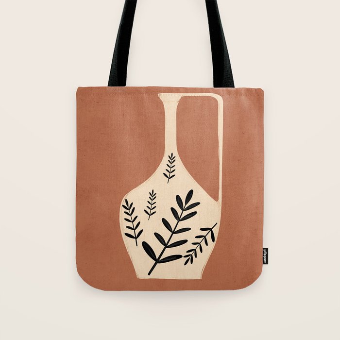 Minimal Abstract Art Vase 18 Tote Bag Gallery Image 1