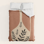 Minimal Abstract Art Vase 18 Duvet Cover Gallery Image 6