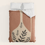 Minimal Abstract Art Vase 18 Comforter Gallery Image 6