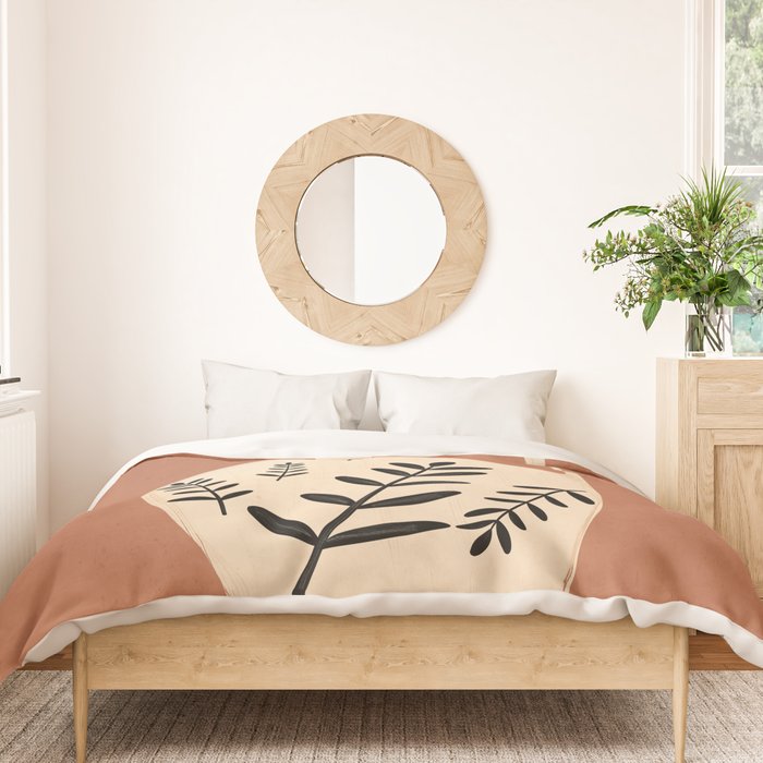 Minimal Abstract Art Vase 18 Duvet Cover Gallery Image 3