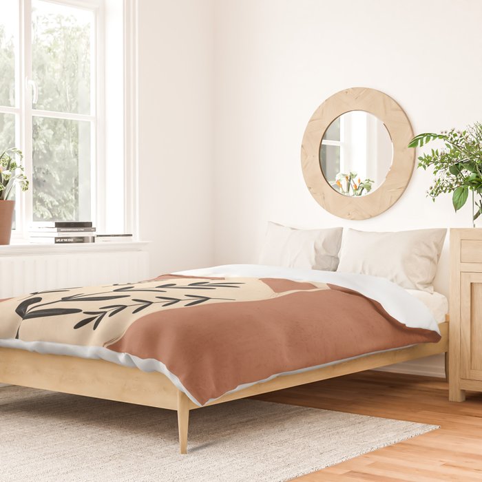 Minimal Abstract Art Vase 18 Duvet Cover Gallery Image 2