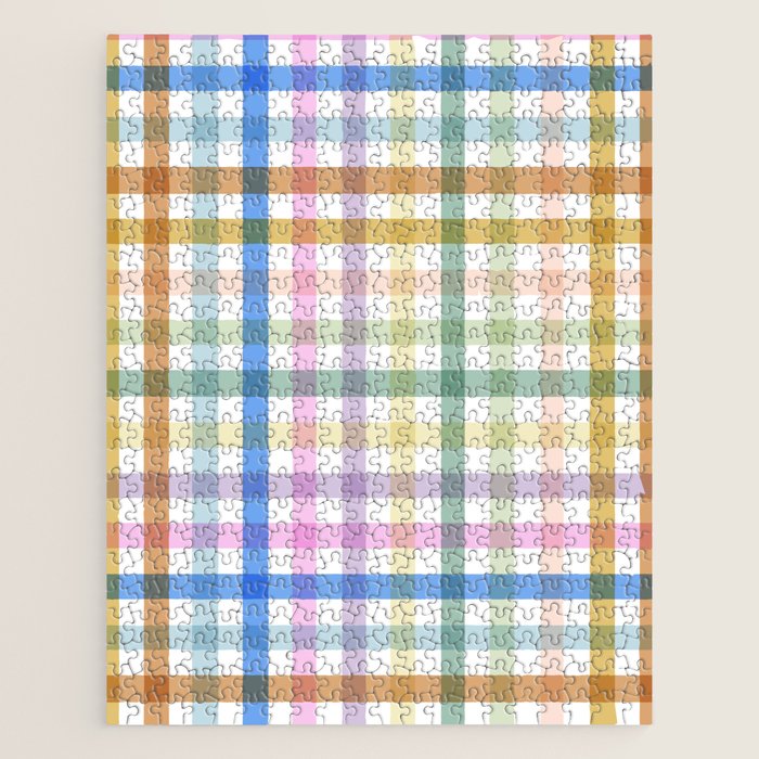 Rainbow Check Bliss Jigsaw Puzzle Gallery Image 1