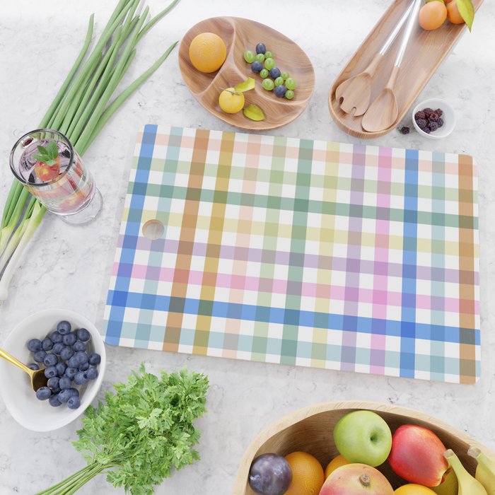 Rainbow Check Bliss Cutting Board Gallery Image 2