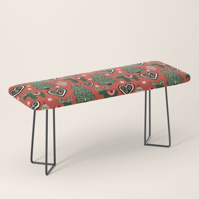Scandinavian Christmas Ornaments Bench Gallery Image 1