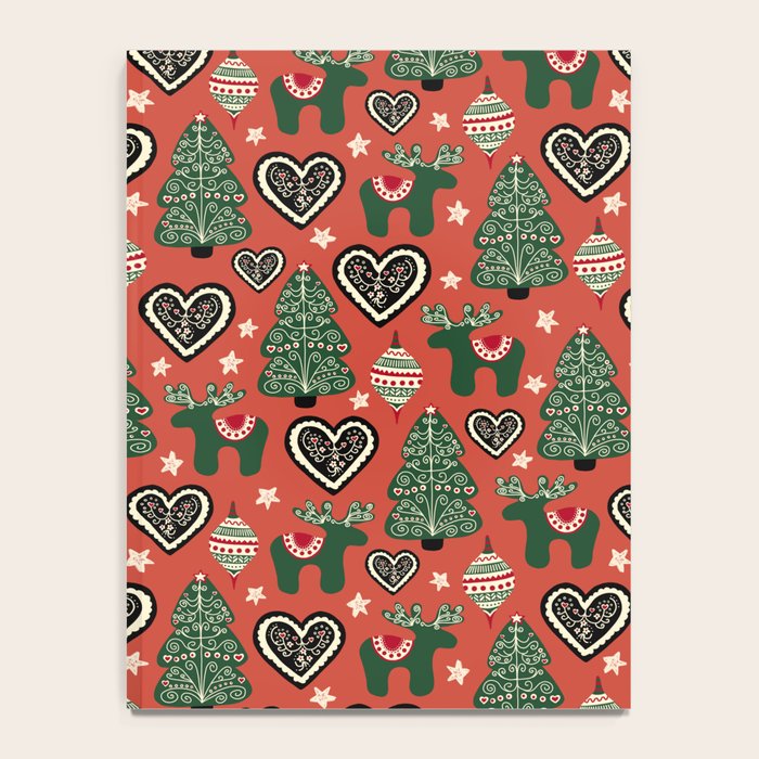 Scandinavian Christmas Ornaments Notebook Gallery Image 4