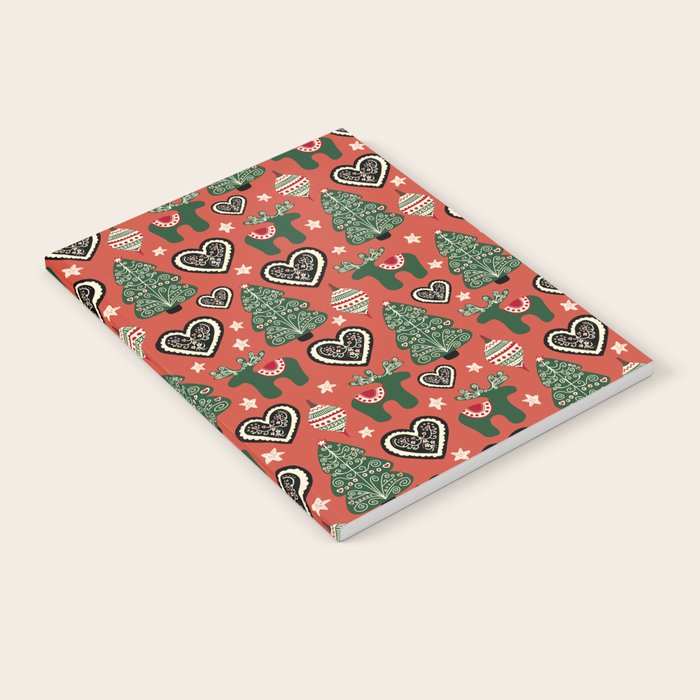Scandinavian Christmas Ornaments Notebook Gallery Image 1