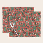 Scandinavian Christmas Ornaments Placemat Gallery Image 1