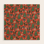 Scandinavian Christmas Ornaments Wood Wall Art Gallery Image 1